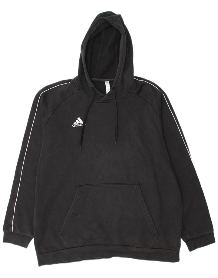 Мужской джемпер с капюшоном ADIDAS 2XL, черный хлопок