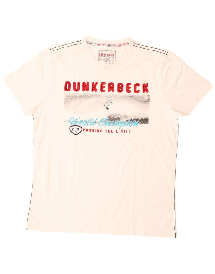 Мужская футболка с рисунком Кэмп-Дэвид, топ XL, белый хлопок