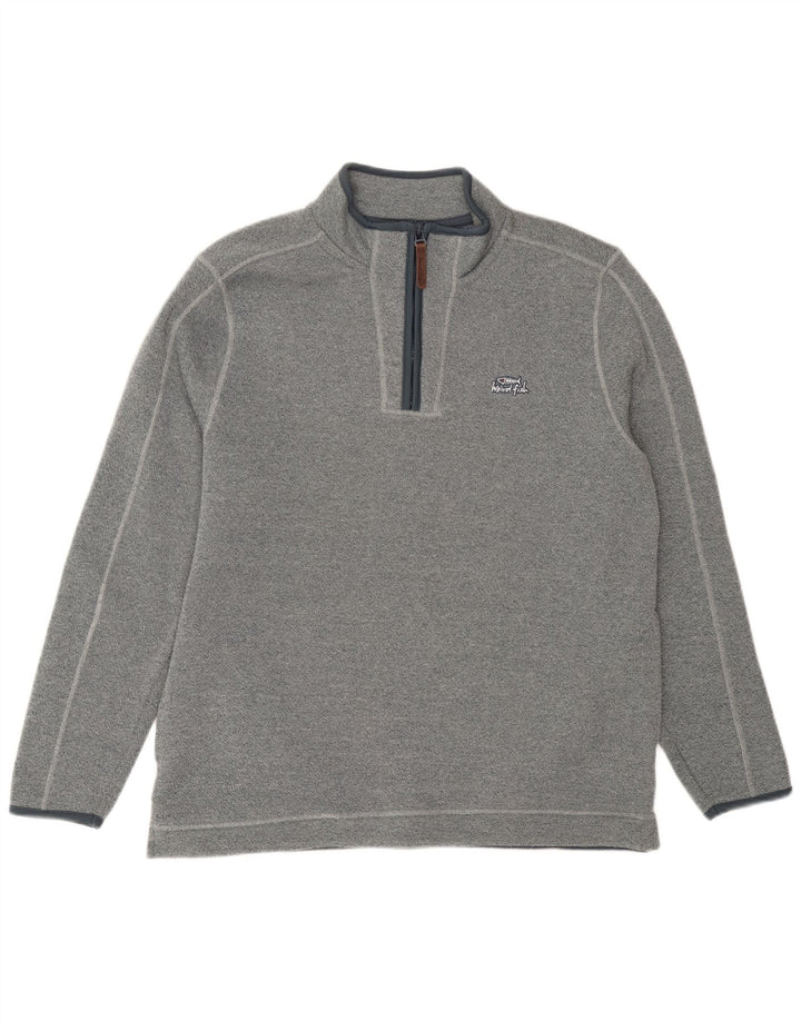 Мужской свитшот с воротником на молнии Weird Fish, большой синий полиэстер с крапинками