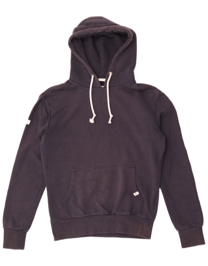 Мужской джемпер с капюшоном Superdry, маленький, темно-синий, хлопок