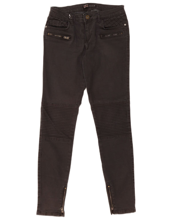 Женские джинсы скинни Zara EU 38, маленькие W28 L29, черные