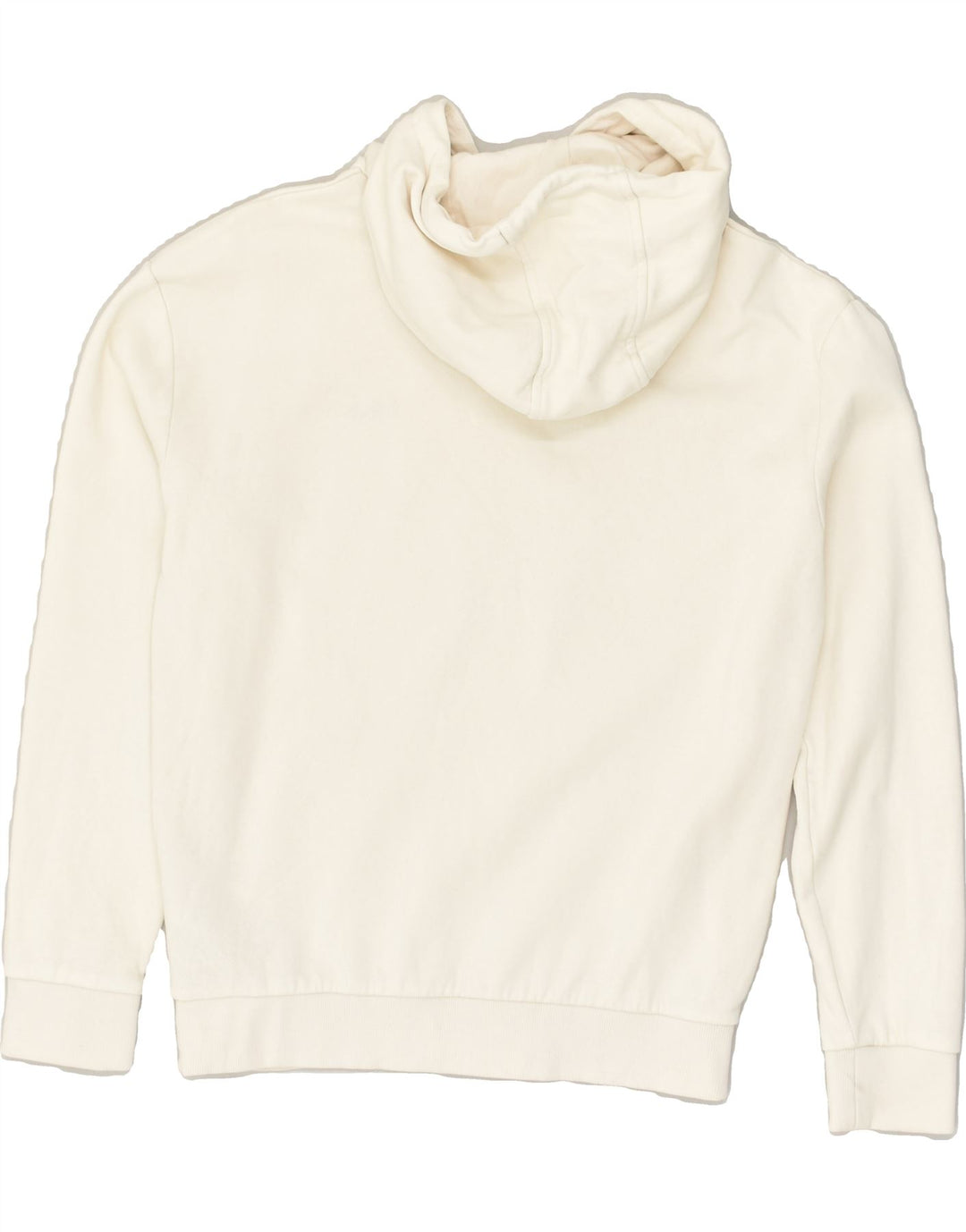 FILA Womens Hoodie Jumper UK 4 XS Off White Cotton | Vintage Fila | Thrift | Second-Hand Fila | Used Clothing | Messina Hembry 
