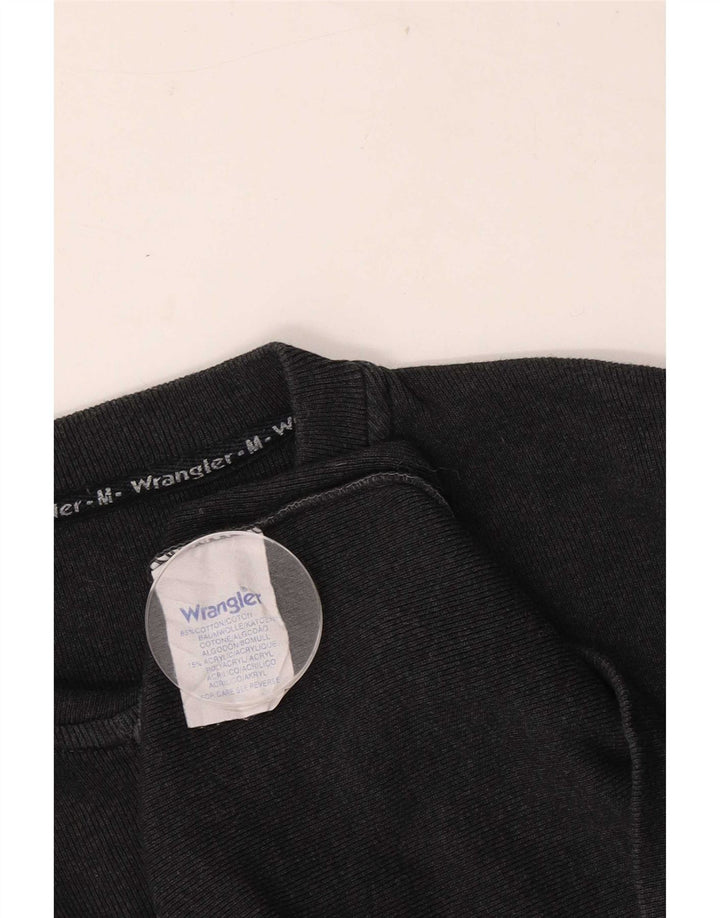 Мужской топ Wrangler из хлопка с длинным рукавом среднего серого цвета