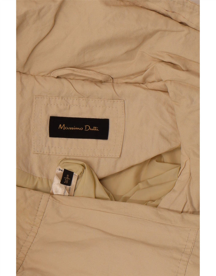 Женская парка Massimo Dutti с капюшоном UK 10, маленькая, бежевая