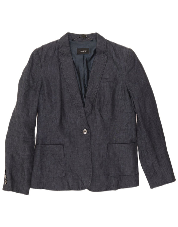 Женский пиджак Marks & Spencer Autograph UK 12, средний темно-синий