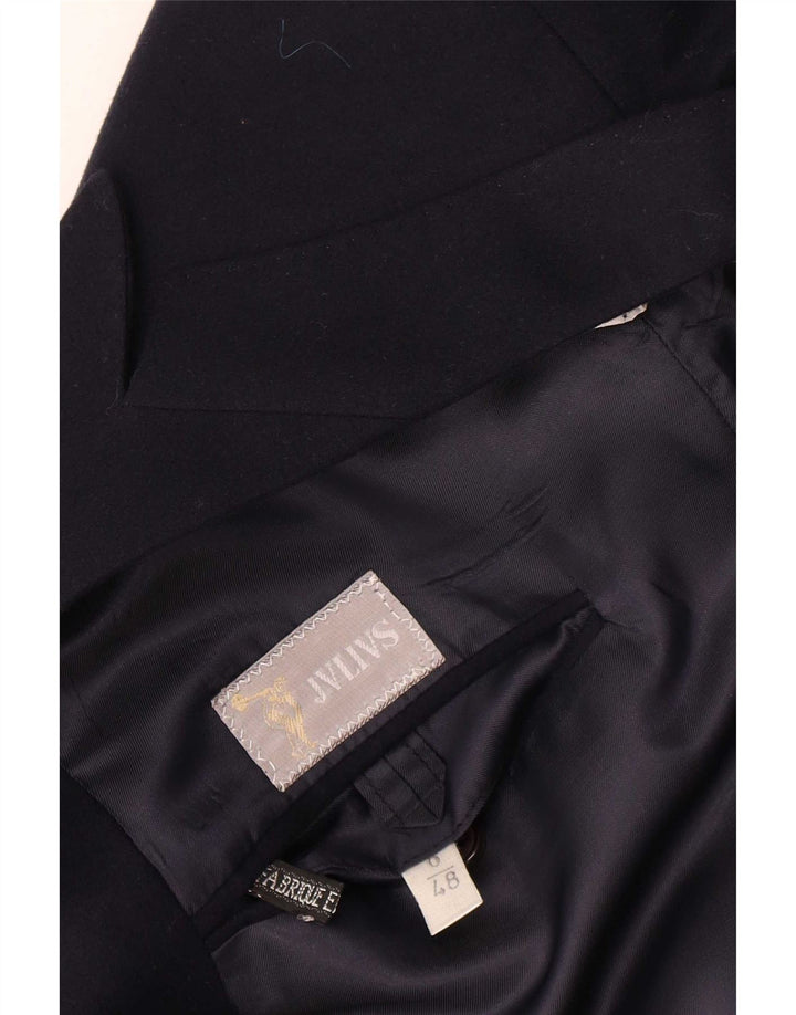 Мужской двубортный пиджак Jvlivs IT 48 Medium Navy Blue Wool