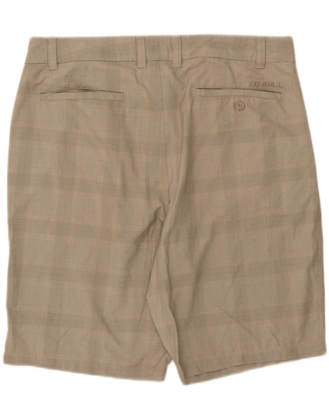 O'NEILL Mens Chino Shorts W38 XL  Grey Check Polyester Vintage O'Neill and Second-Hand O'Neill from Messina Hembry 