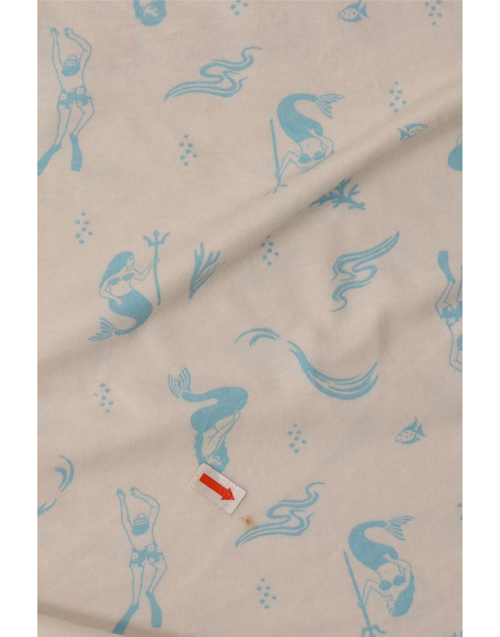 HURLEY Мужская футболка с рисунком Топ среднего размера, белый хлопок