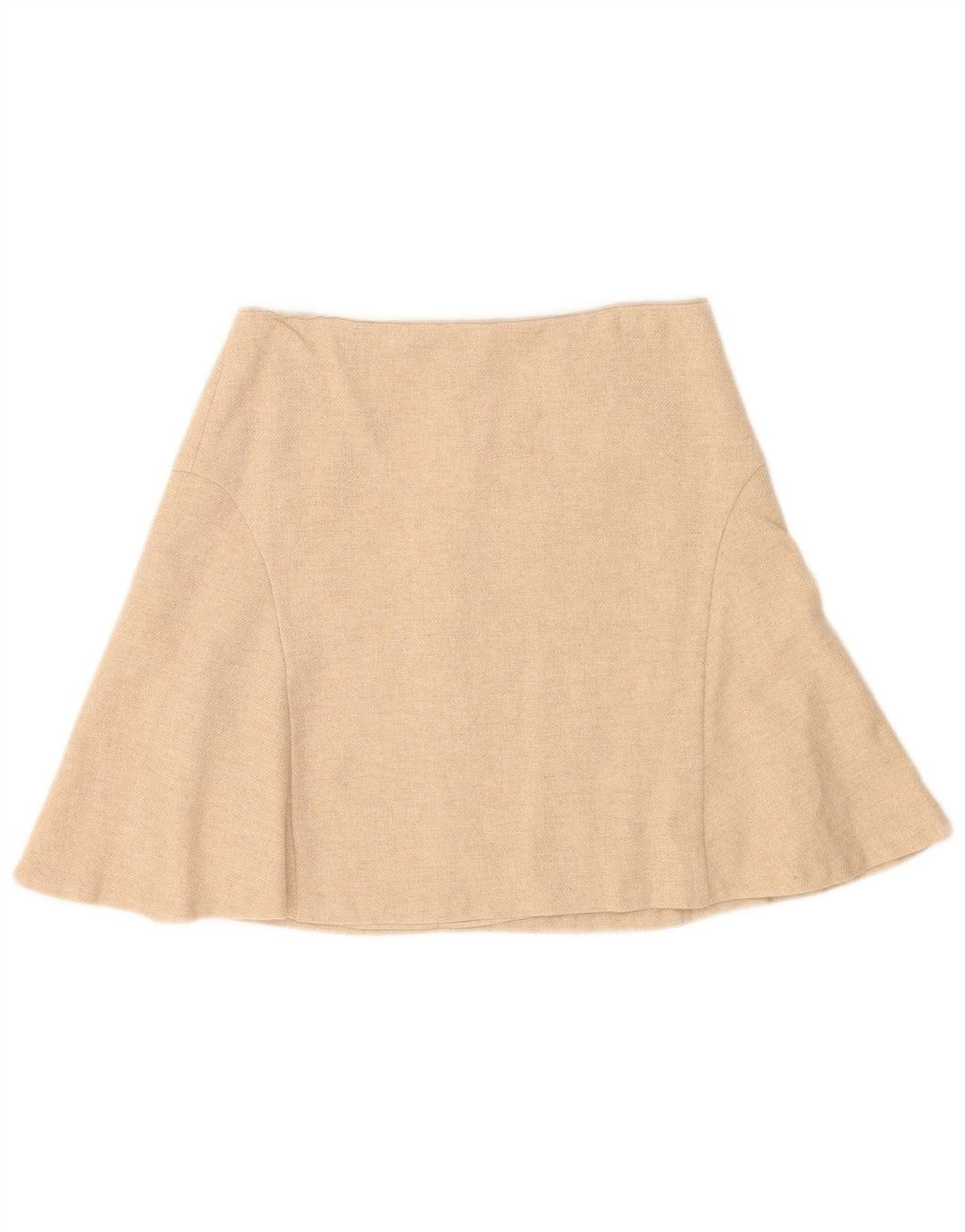 Massimo Dutti Женская мини-юбка EU 40 Medium W30 Бежевая шерсть