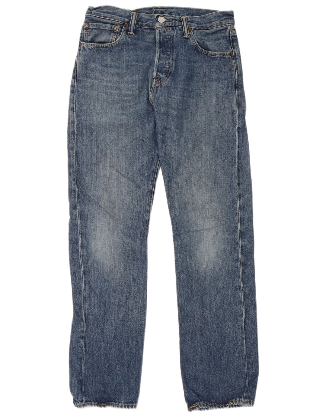 Мужские прямые джинсы Levi's 501 W29 L30 синие, хлопок