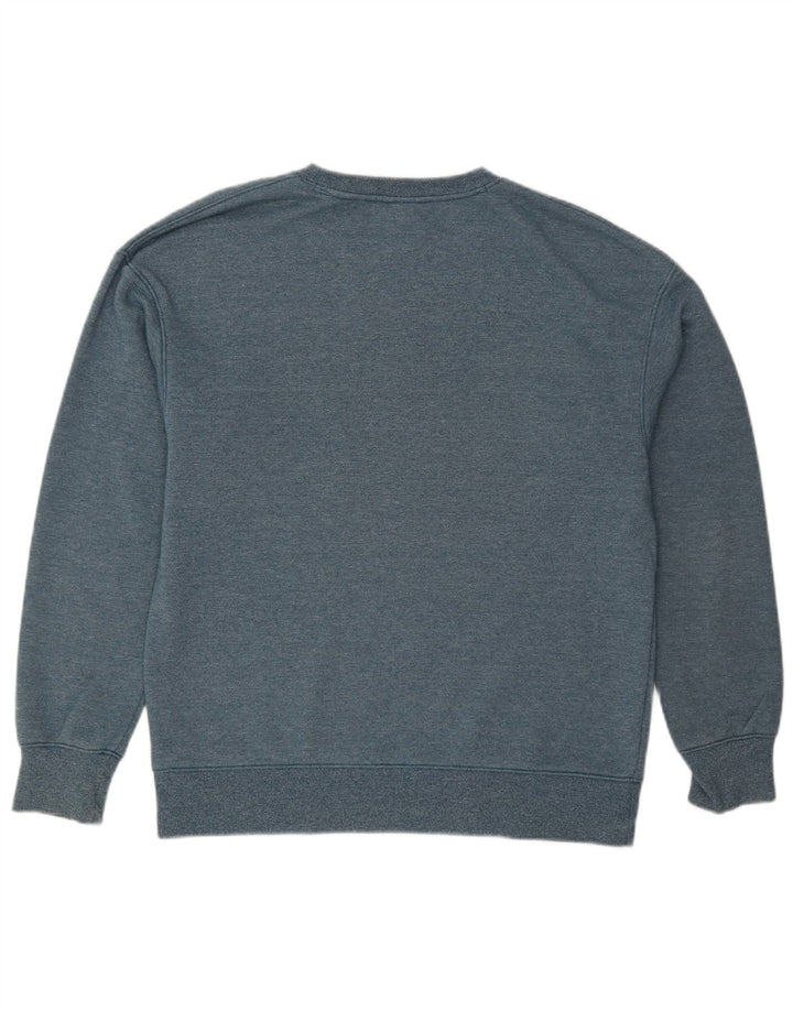 Мужской свитер Nike, хлопковый джемпер среднего синего цвета