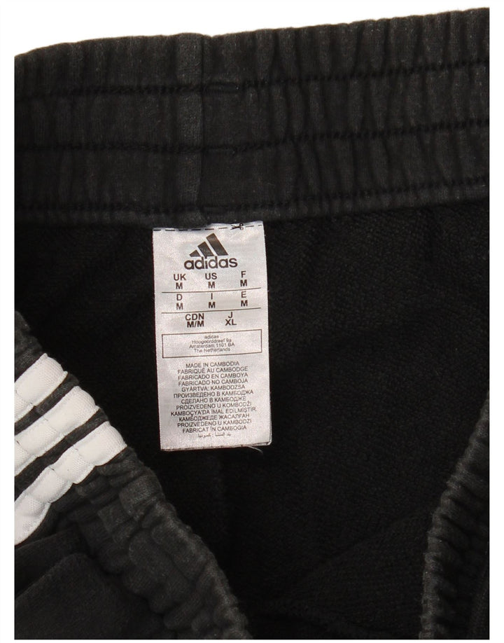Мужские спортивные шорты Adidas среднего размера, черные, хлопок