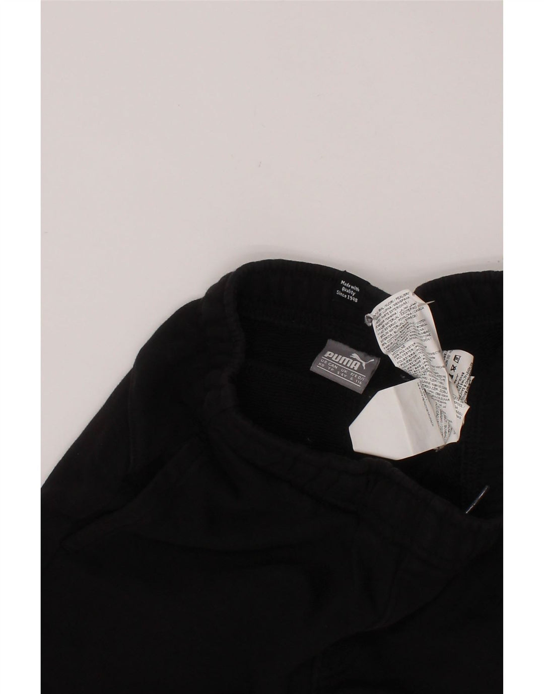 Спортивные шорты PUMA для мальчиков 5-6 лет, черные хлопковые