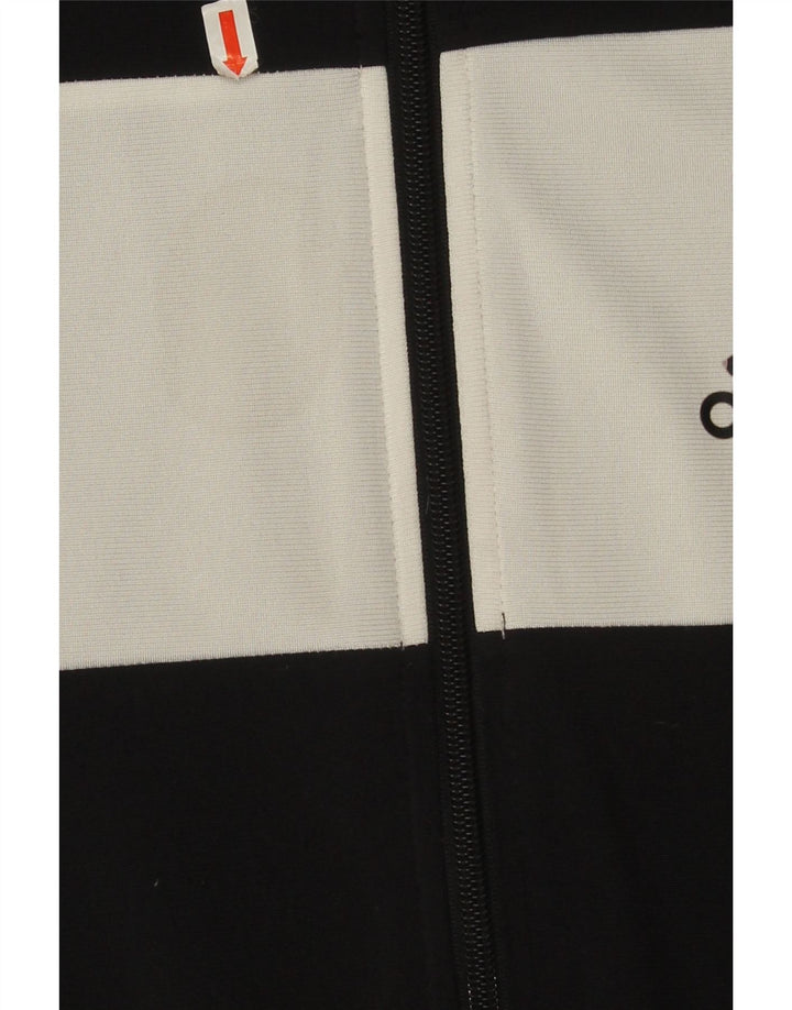 Мужская спортивная куртка Adidas UK 42/44, большой черный полиэстер с цветными блоками