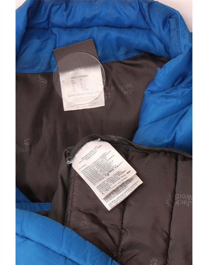 Мужская стеганая куртка Jack Wolfskin UK 36/38, маленький синий полиэстер