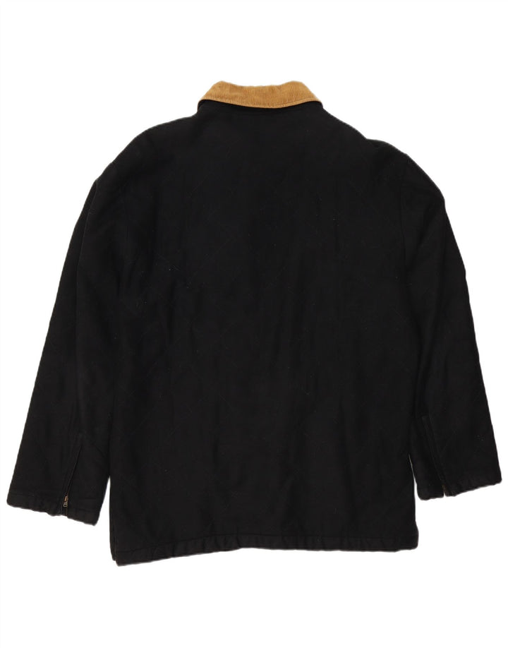 Мужская стеганая куртка Trussardi UK 38 Medium Black Viscose