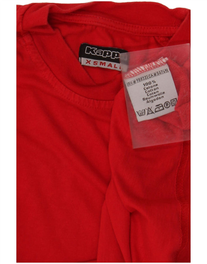 KAPPA Мужская футболка с рисунком Top XS Красный Хлопок