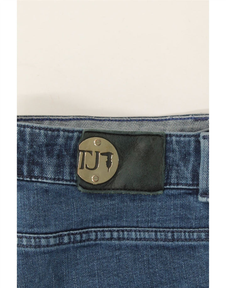 TRUSSARDI Womens Straight Jeans W29 L29 Blue Cotton Vintage Trussardi and Second-Hand Trussardi from Messina Hembry 