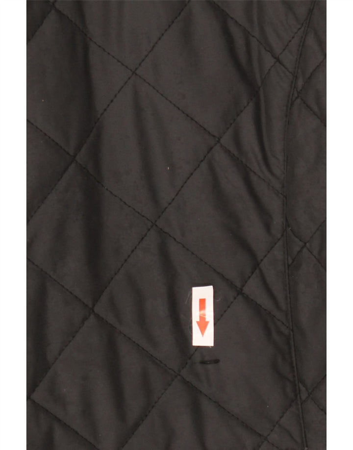 Женская стеганая куртка оверсайз Schoffel UK 10 маленькая черная из полиэстера