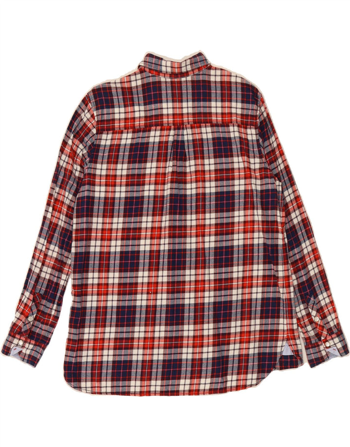 TOMMY HILFIGER Womens Regular Fit Flannel Shirt US 12 Large Red Check Vintage Tommy Hilfiger and Second-Hand Tommy Hilfiger from Messina Hembry 