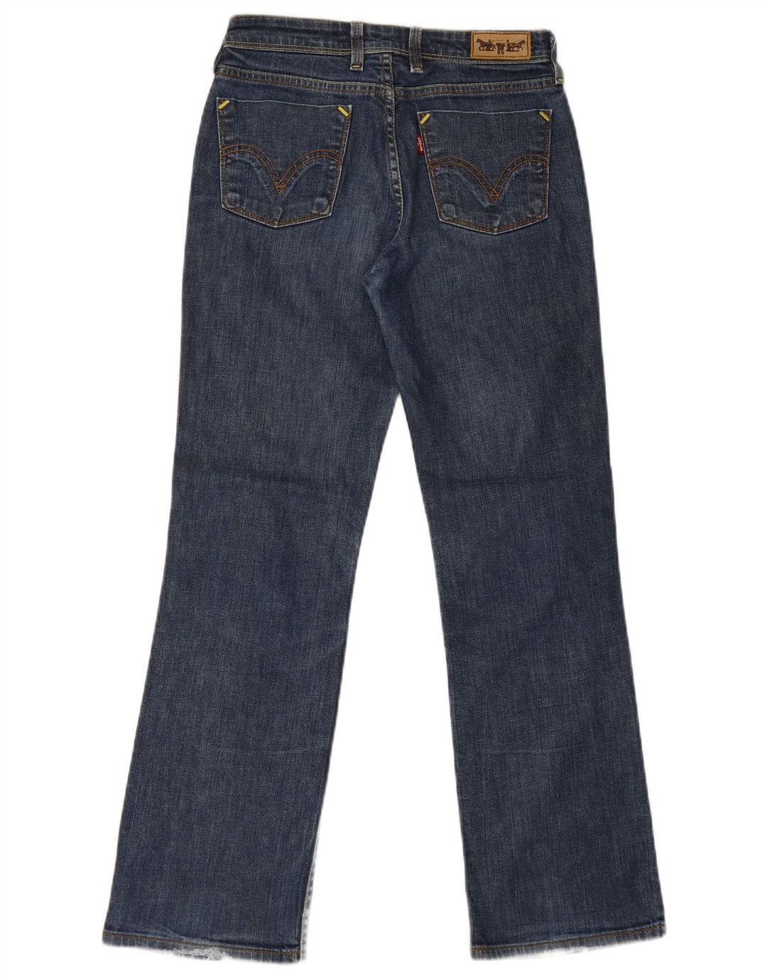 Женские прямые джинсы Levi's 627 W28 L30 синие, хлопок