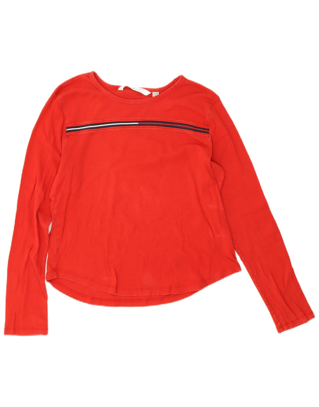 Tommy Hilfiger Женский топ с длинным рукавом UK 18 XL Красный