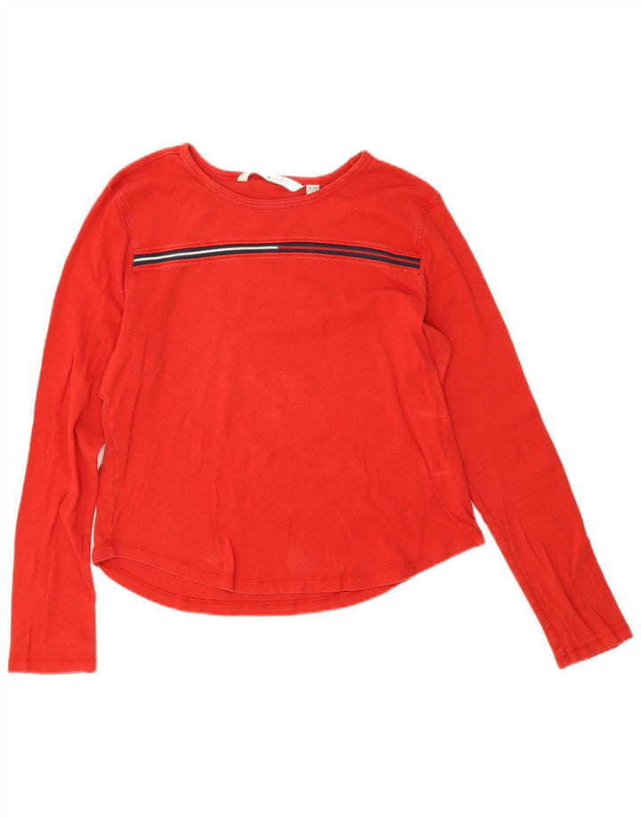 Tommy Hilfiger Женский топ с длинным рукавом UK 18 XL Красный