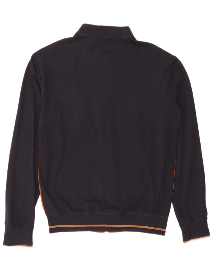 Мужская куртка-бомбер Zara UK 36, маленькая коричневая, хлопок с цветными блоками