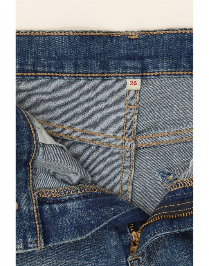 LEVI'S Womens Denim Shorts W26 Small Blue Cotton Vintage Levi's and Second-Hand Levi's from Messina Hembry 