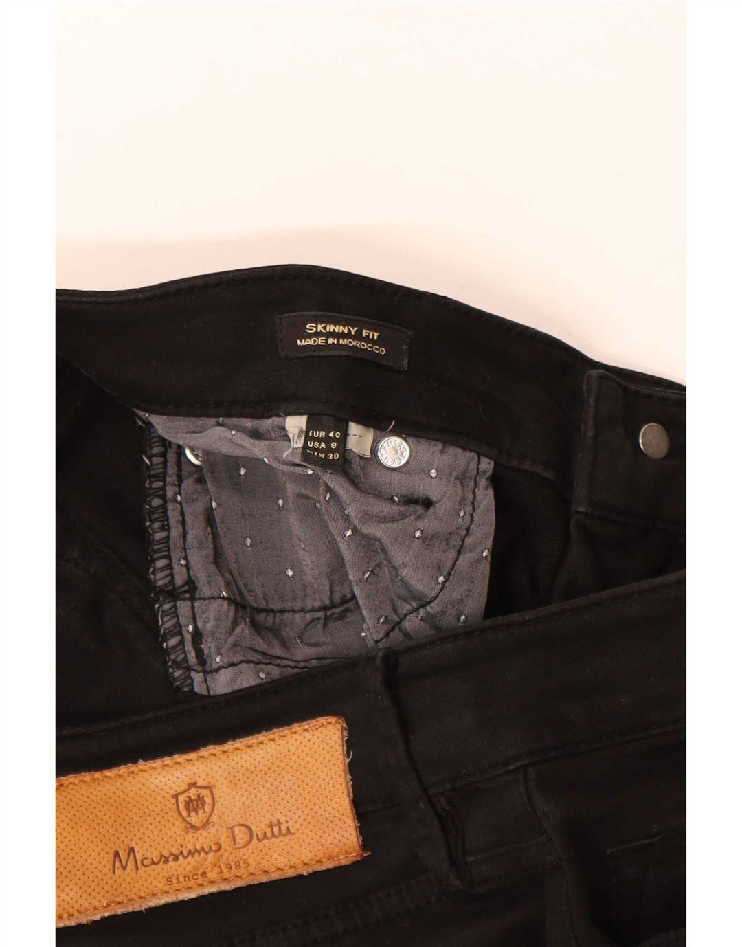 Женские укороченные джинсы скинни Massimo Dutti EU 40 Medium W30 L26 Черные