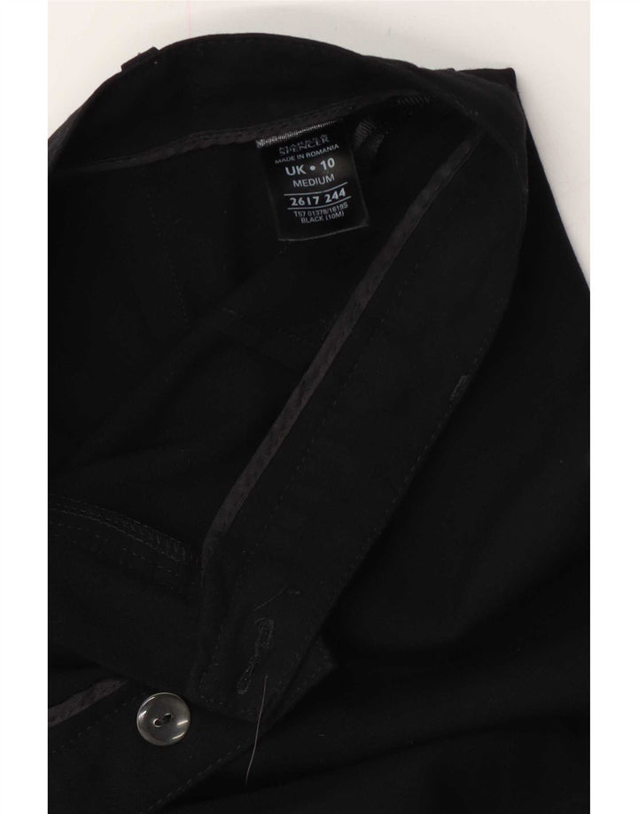 Женские костюмные брюки Marks & Spencer, Великобритания, 10, маленькие, W27, L29, черные