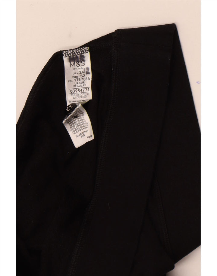 Женские леггинсы Marks & Spencer UK 24 4XL, черный хлопок
