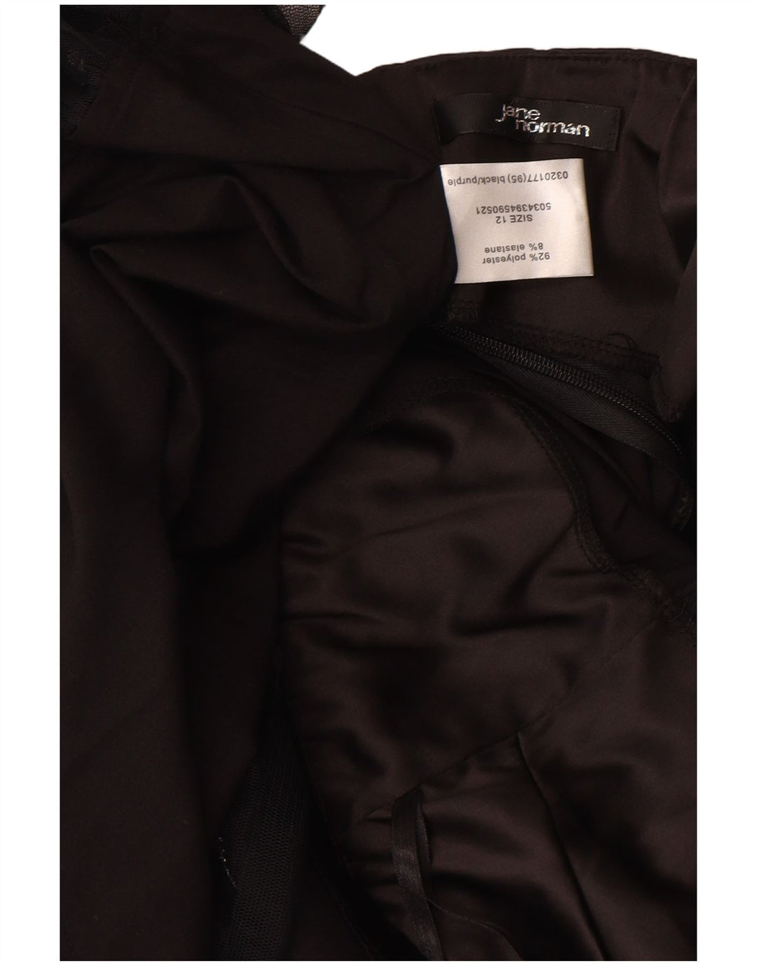 Женское платье без бретелек Jane Norman UK 12, средний черный цветочный полиэстер