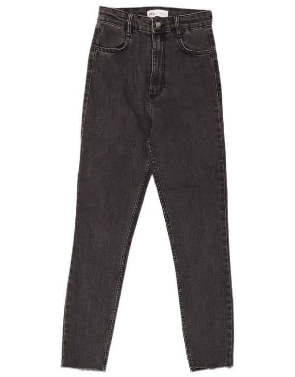 Женские джинсы скинни Zara EU 34 2XS W24 L24 Серые