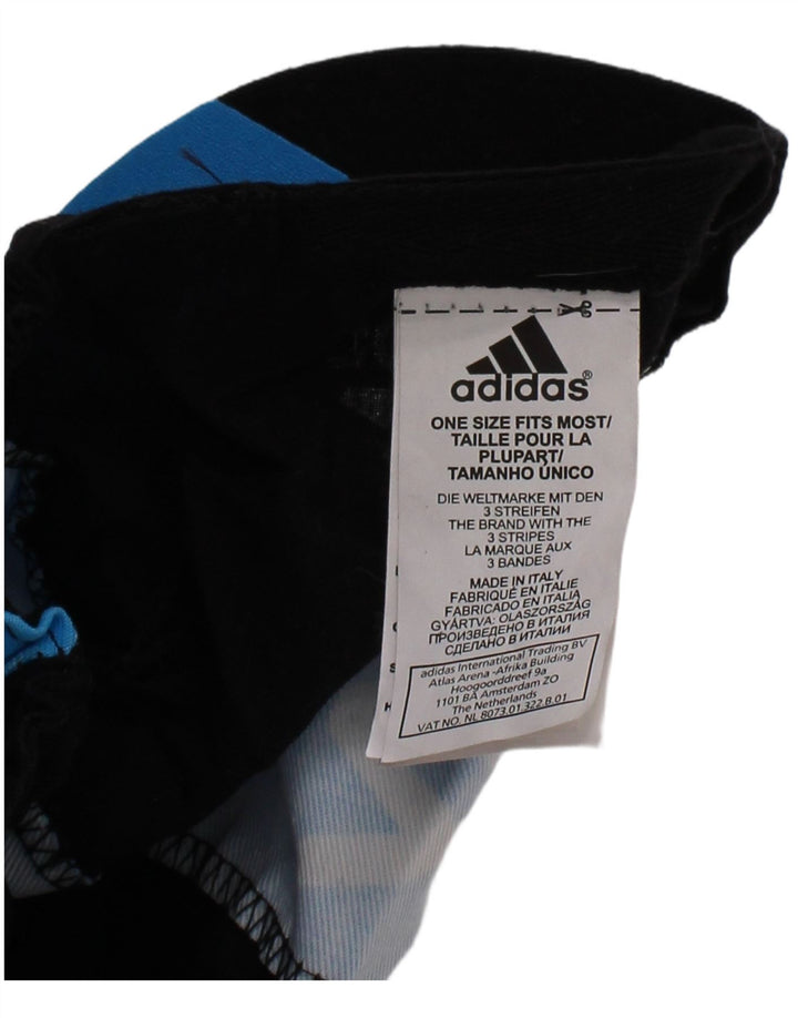 ADIDAS Boys Graphic Baseball Cap One Size Blue Colourblock Polyester