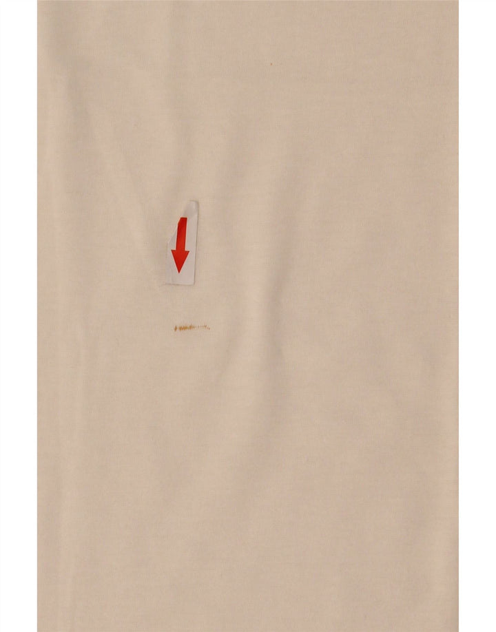 Женская футболка Lacoste, размер 44, большой белый хлопок