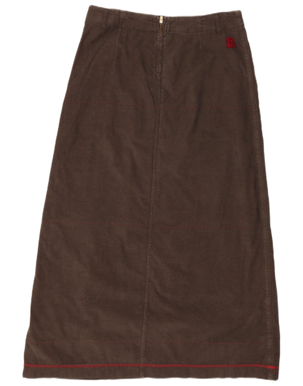 Murphy & Nye Womens Maxi Corduroy Skirt Medium W29 Khaki Cotton