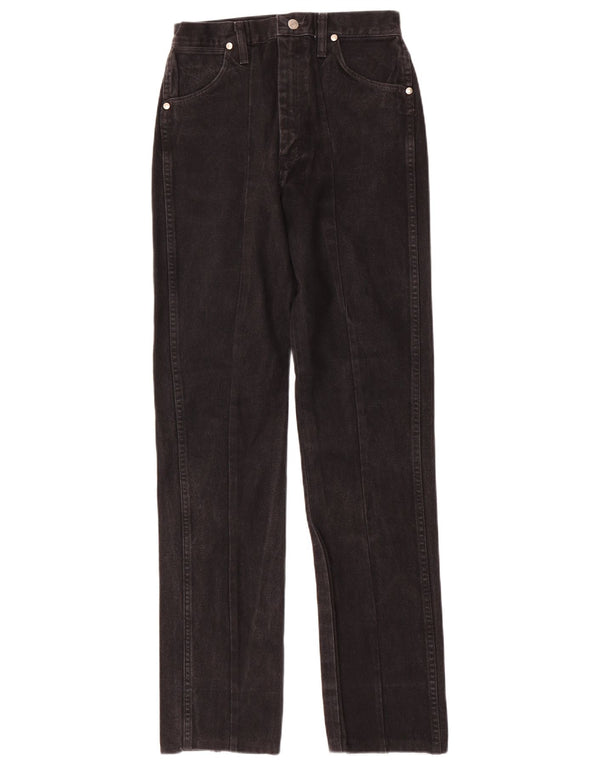 Женские зауженные джинсы Wrangler с высокой талией США 9, средние W26 L34, черные хлопковые