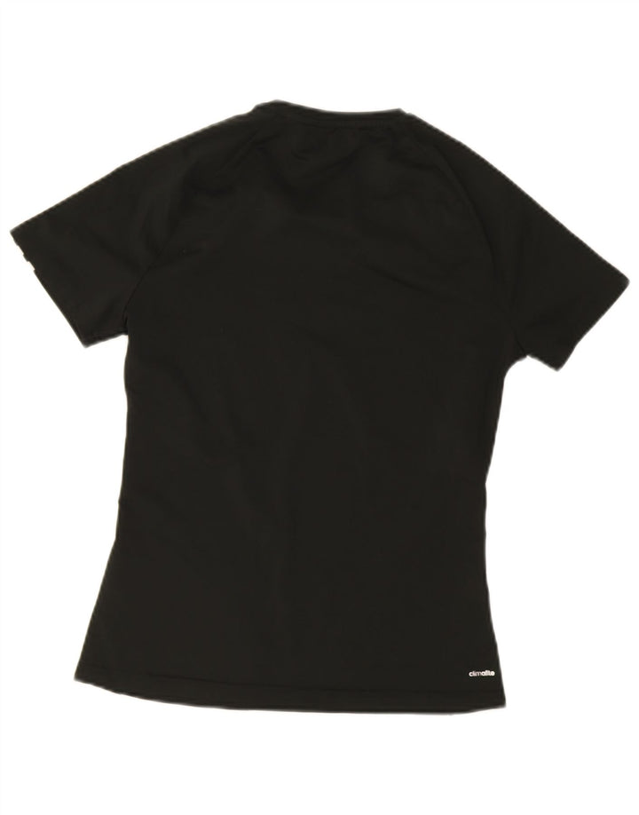 Женская футболка Adidas Climalite Top UK 8/10, маленький черный полиэстер