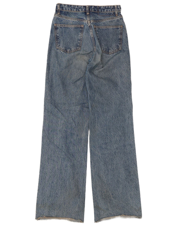 Женские широкие джинсы Zara EU 36 XS W26 L33 синие