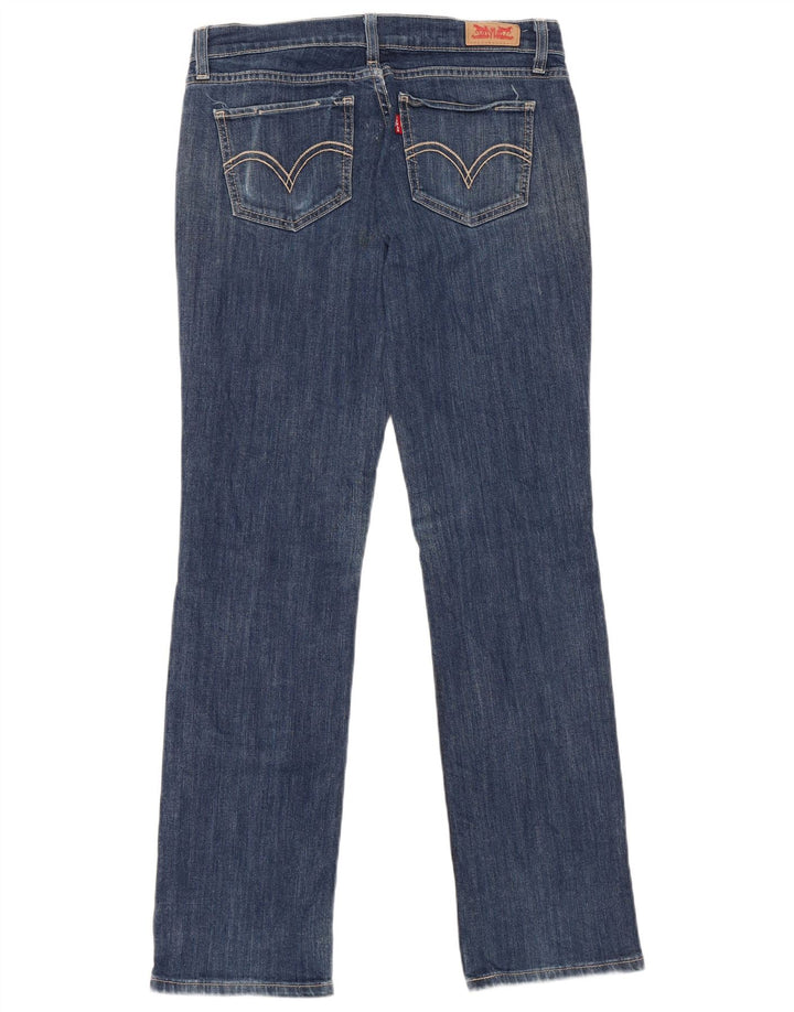 Женские прямые джинсы Levi's 524 W29 L32 синие, хлопок