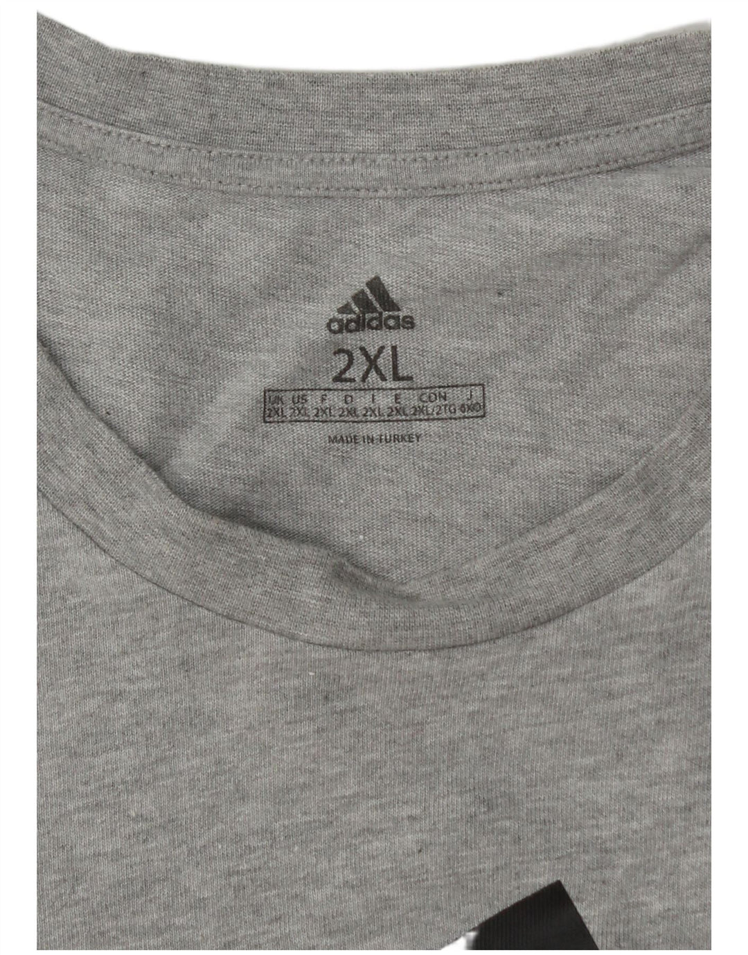 Мужская футболка с рисунком ADIDAS 2XL серая