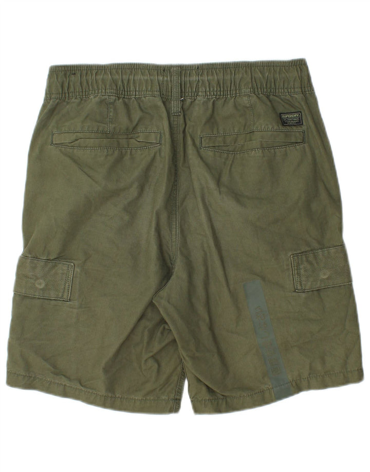 Мужские шорты-карго Superdry Small W30, зеленый хлопок
