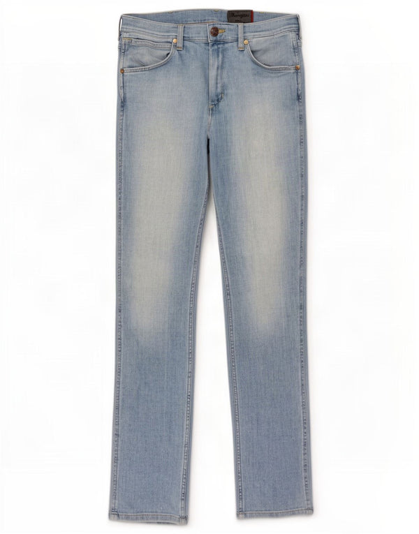 Джинсы Wrangler Greensboro Slim Straight W33 L34 синие, хлопок