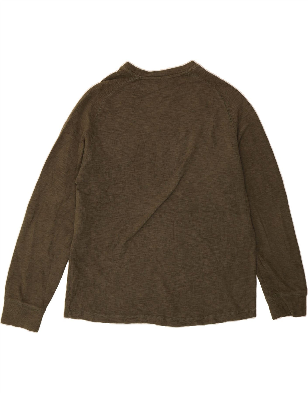 EDDIE BAUER Womens Top Long Sleeve UK 16 Large Khaki Cotton Vintage Eddie Bauer and Second-Hand Eddie Bauer from Messina Hembry 
