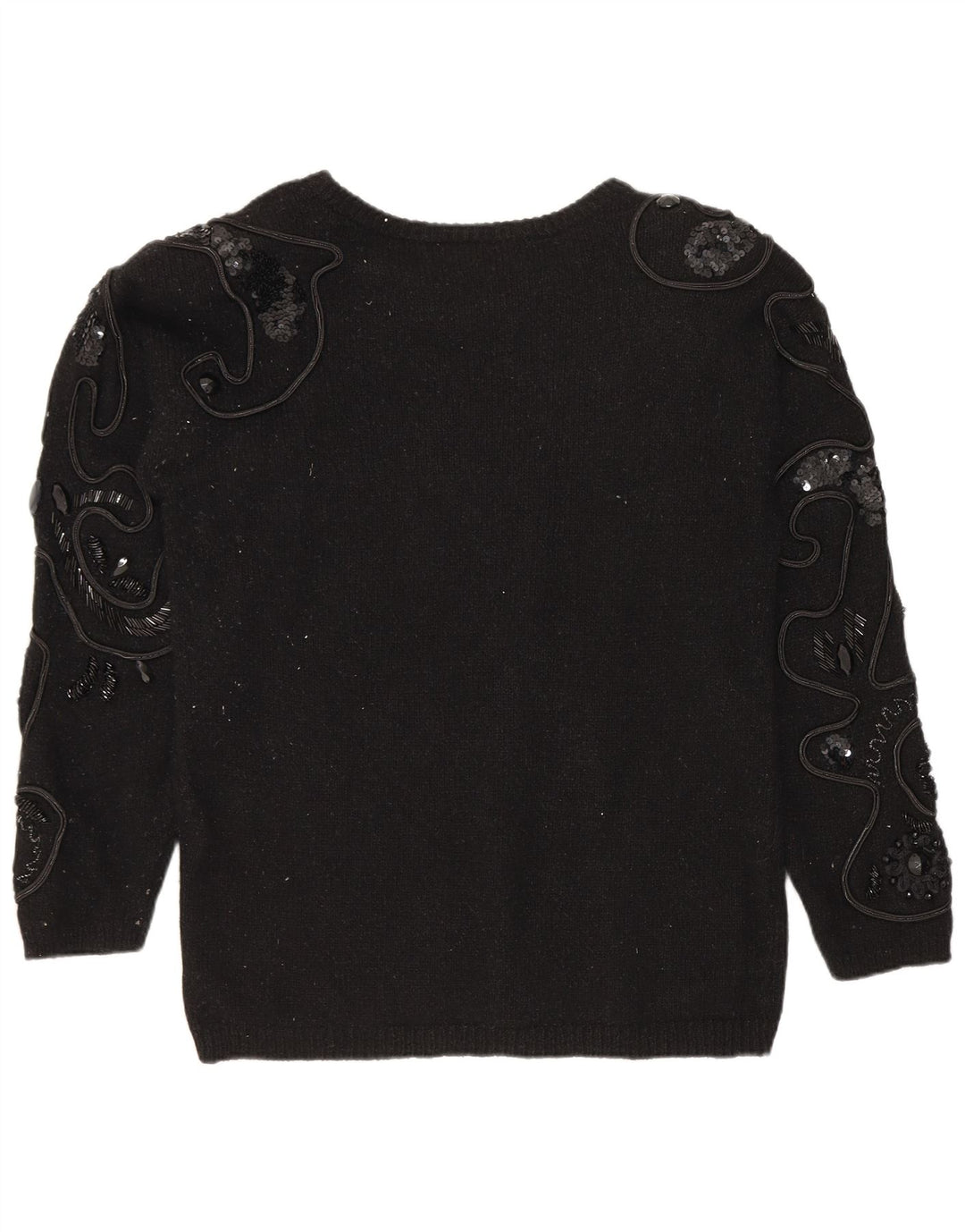 Женский джемпер с вырезом «лодочка» I.B Diffusion UK 14, средний черный шелк