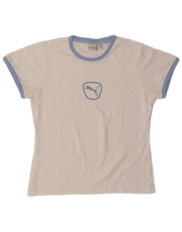 Женская футболка с рисунком Puma Top UK 14, средний белый