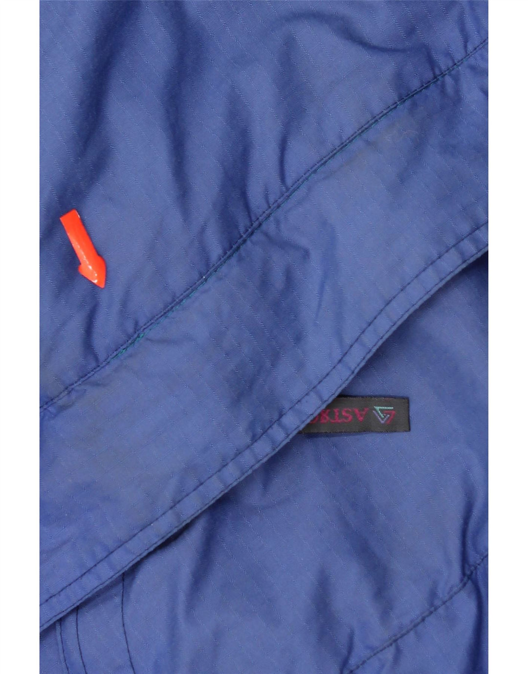 Винтажная мужская лыжная куртка с графическим рисунком UK 42 XL, синяя из полиамида