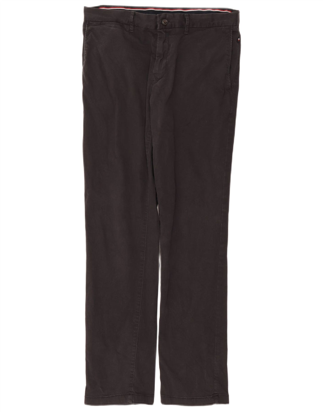 Мужские прямые брюки чинос Tommy Hilfiger W34 L31 серые, хлопковые