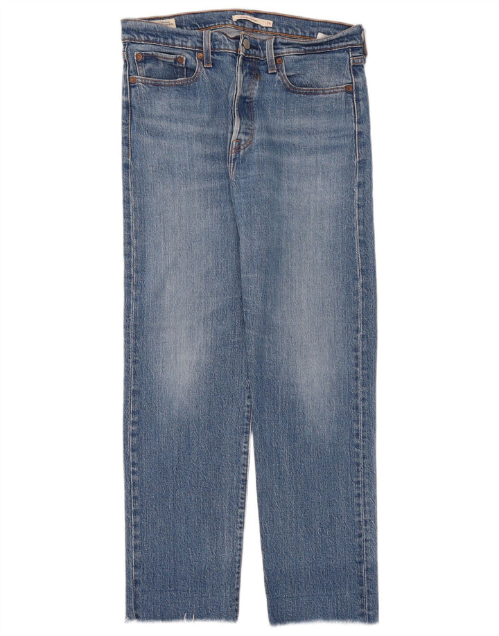 Женские прямые джинсы Levi's на танкетке W29 L28, синий хлопок